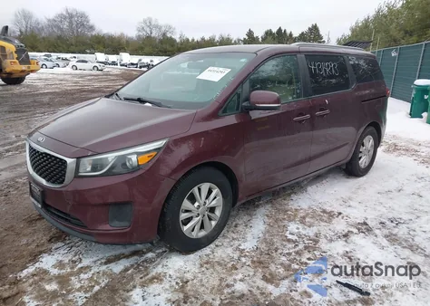 2015 Kia Sedona Lx z USA, uszkodzony, nr VIN KNDMB5C14F6029908
